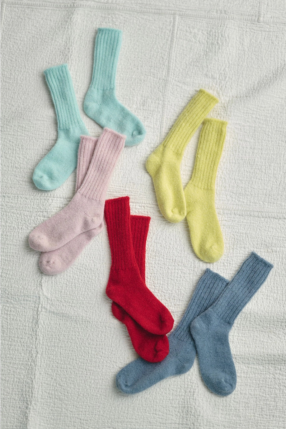 Mohair Socks - Pink
