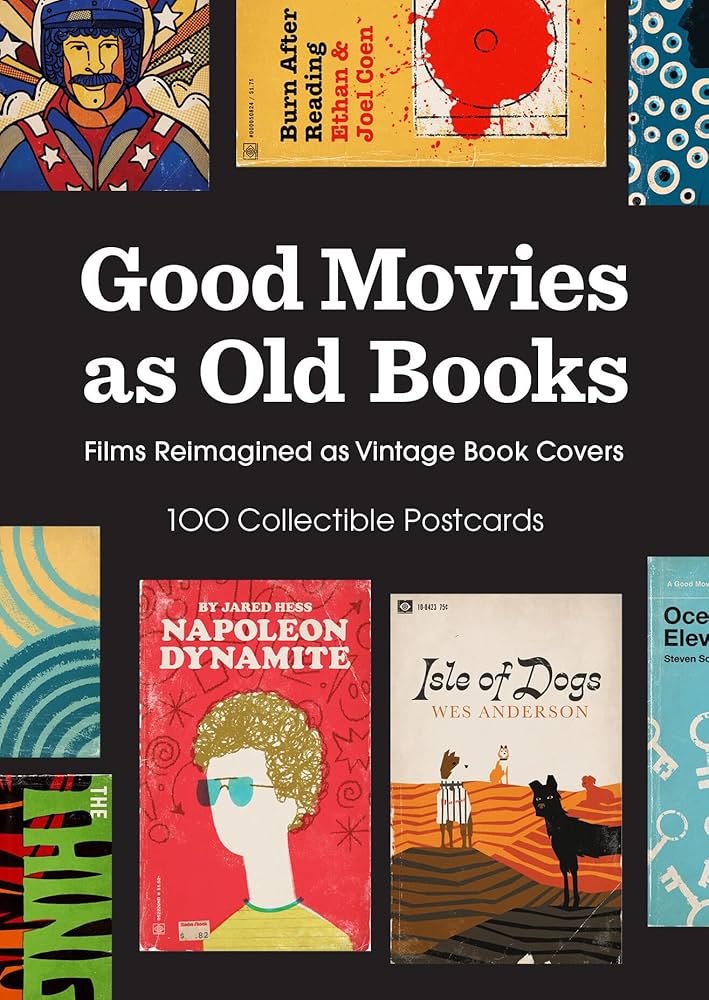 Good Movies as Old Books Collectible Postcards