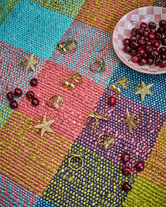 Cherry Pie Brass Napkin Rings