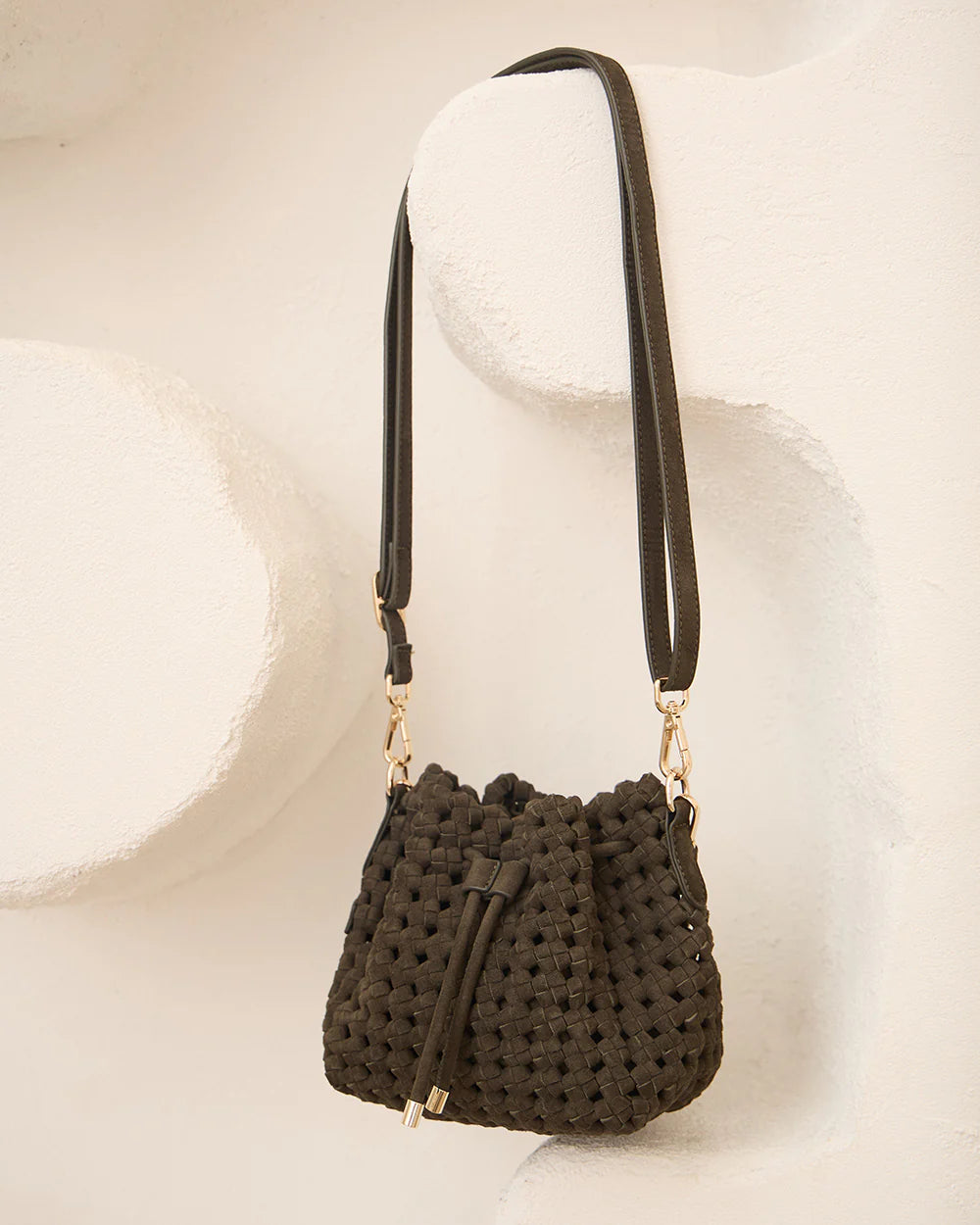 Box Weave Bucket - Khaki