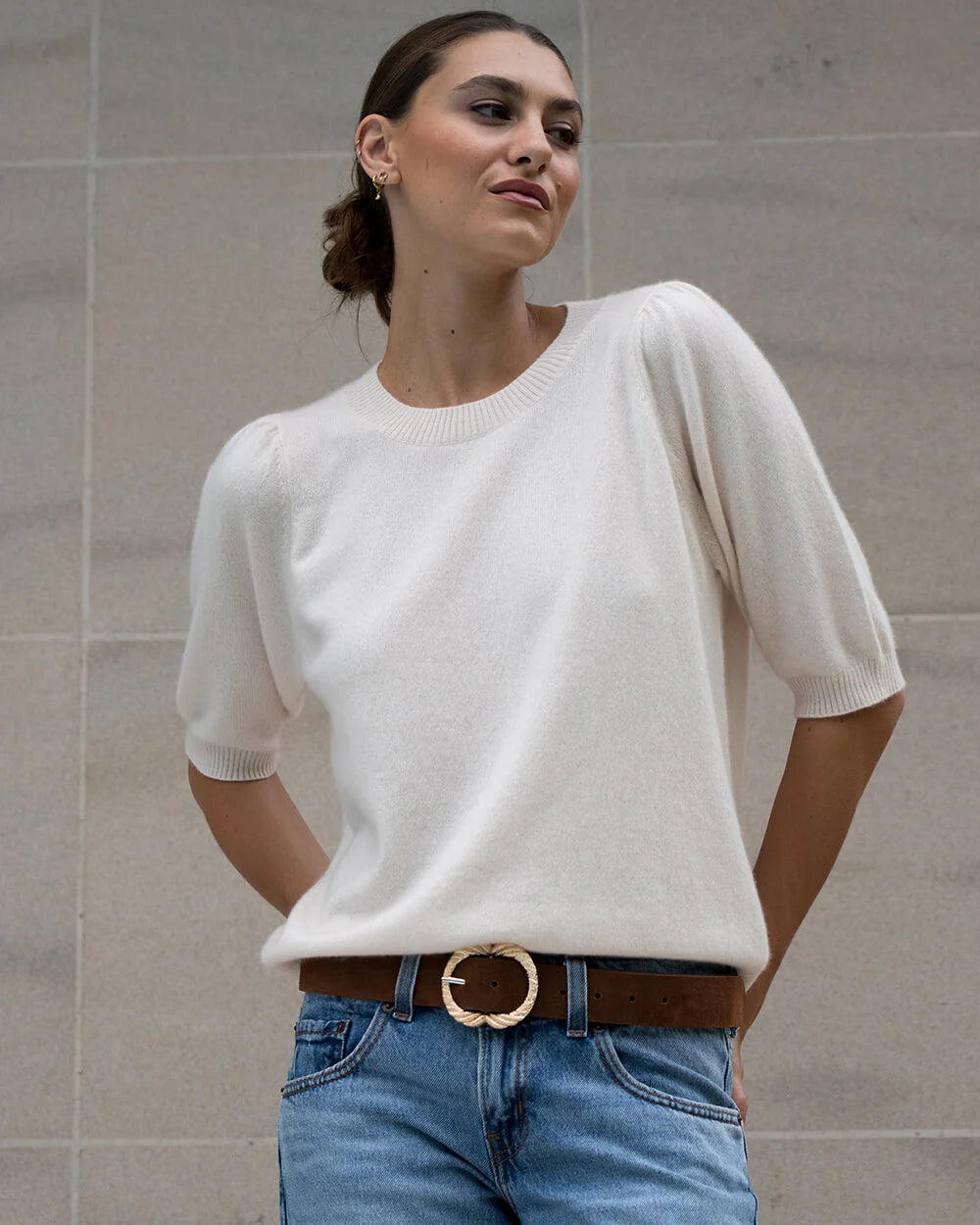 Maddie Belt - Tan Suede