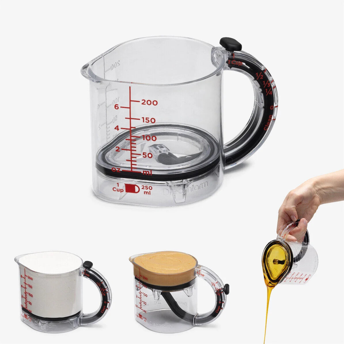Upcup: Scrape Up Measuring Cup