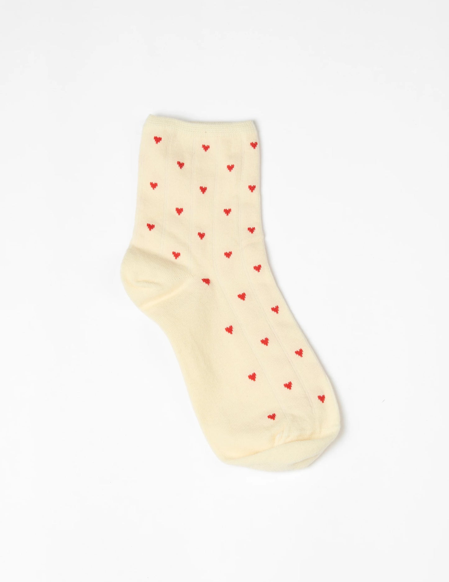 Sock Hearts - Cream