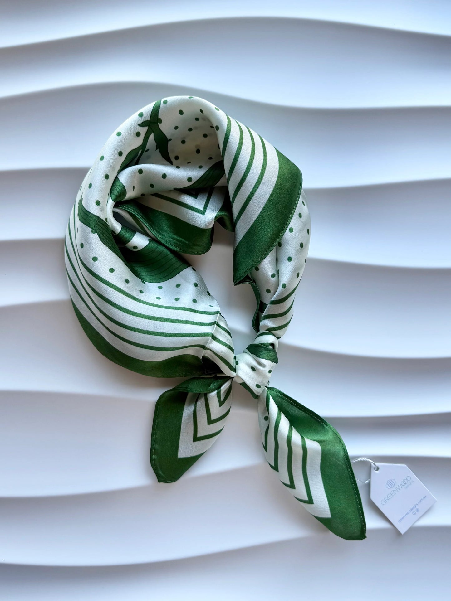 Silk Neck Scarf: LILY SPOT