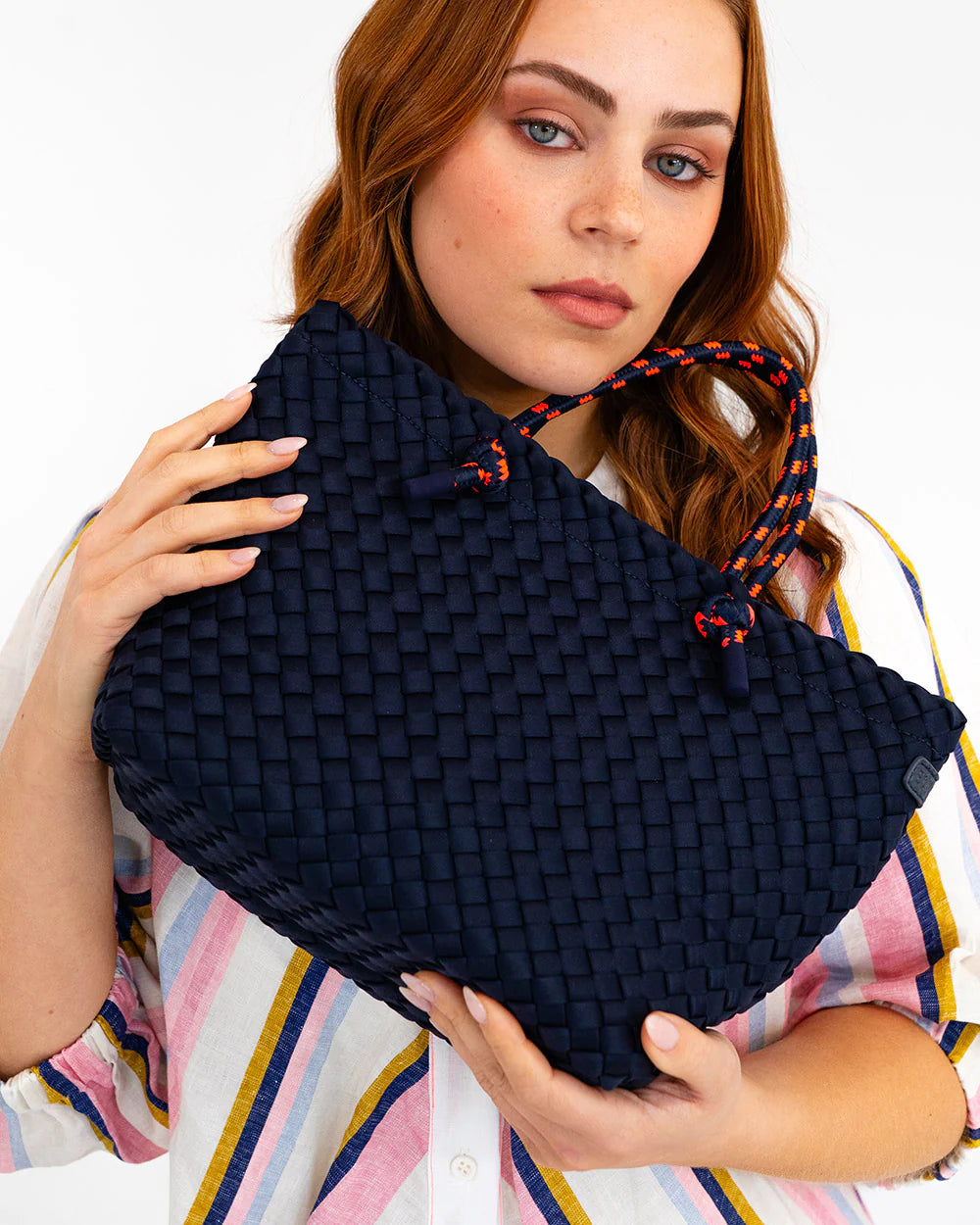 Michigan Tote - Navy Neo Plait