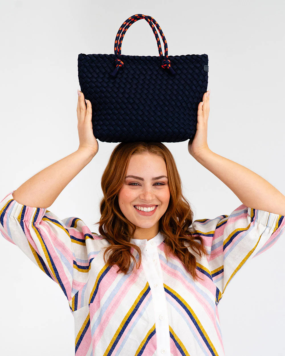 Michigan Tote - Navy Neo Plait