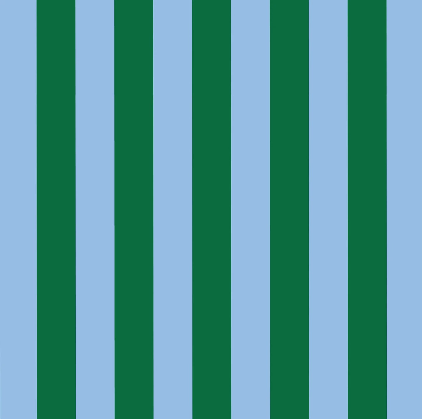 Green Blue Stripe Fold Up Pocket Shopper