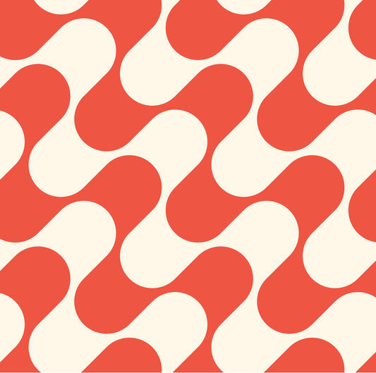 Medium Tote – Red Ripple