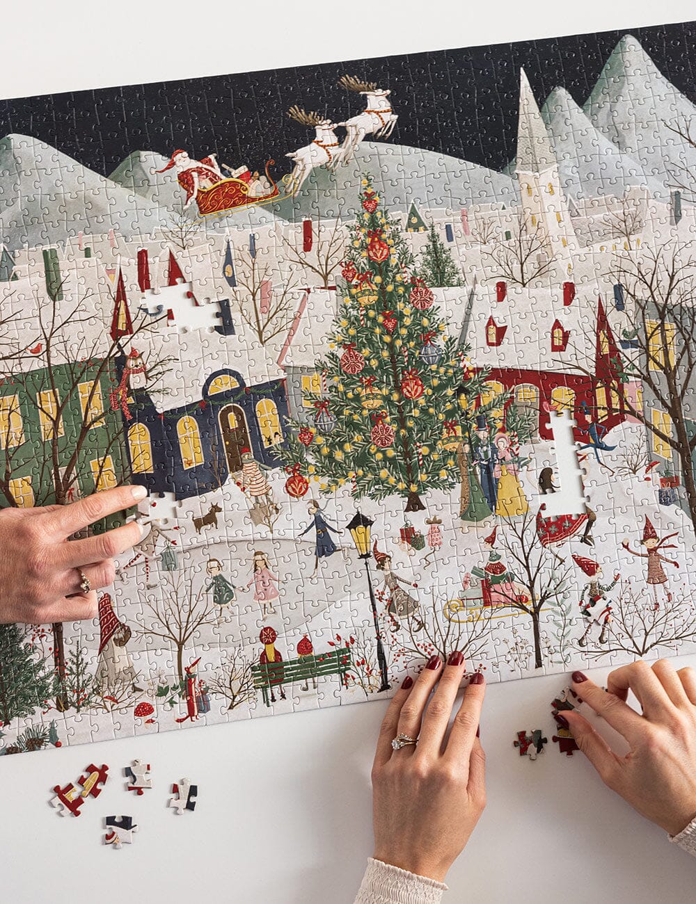 The Christmas Village 1000 Piece Puzzle