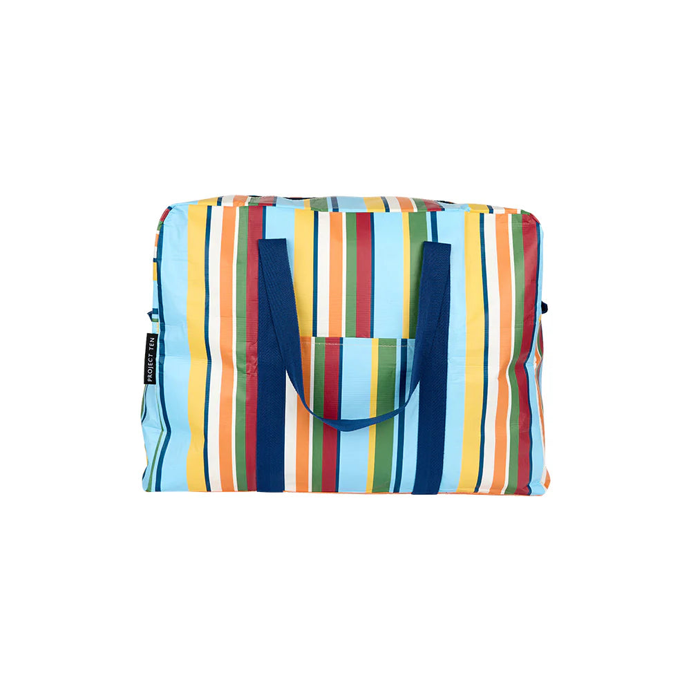 Retro Stripe Overnight Bag