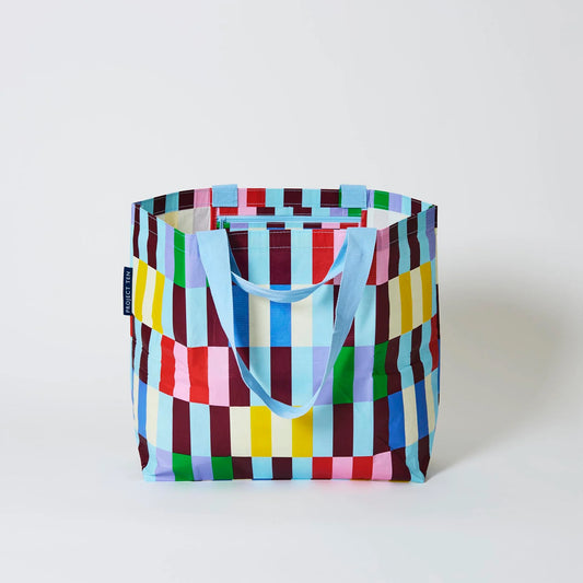 Multi Stripe Medium Tote