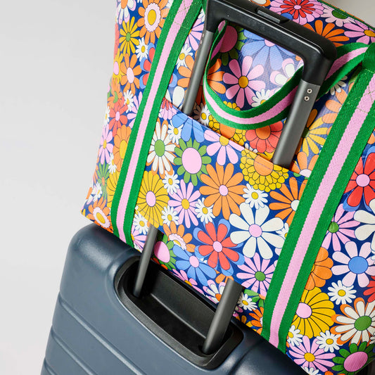 Zip Medium Tote – Coastal Floral
