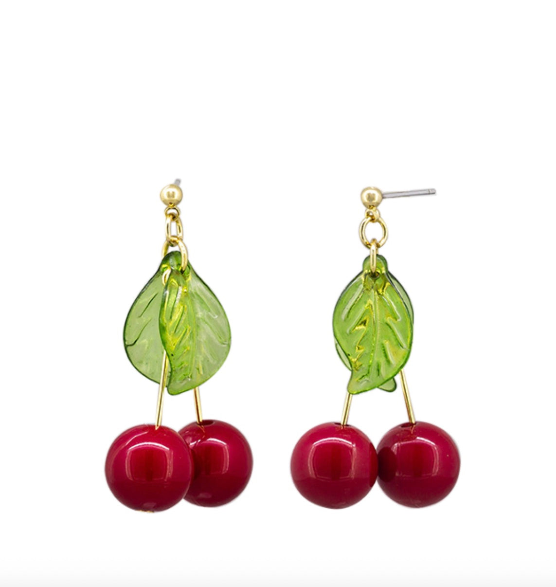 Cherry Drop Earrings