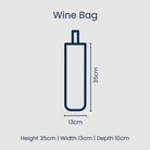 Green Blue Stripe Wine Bag