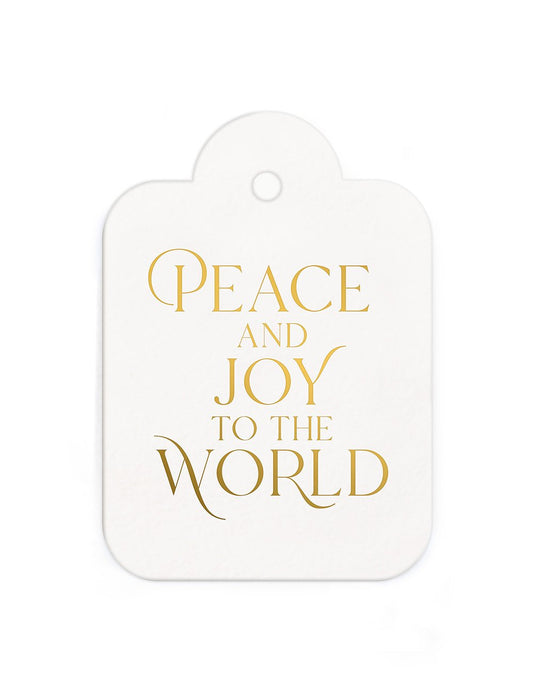 Gift Tags 6 pack "Peace & Joy"