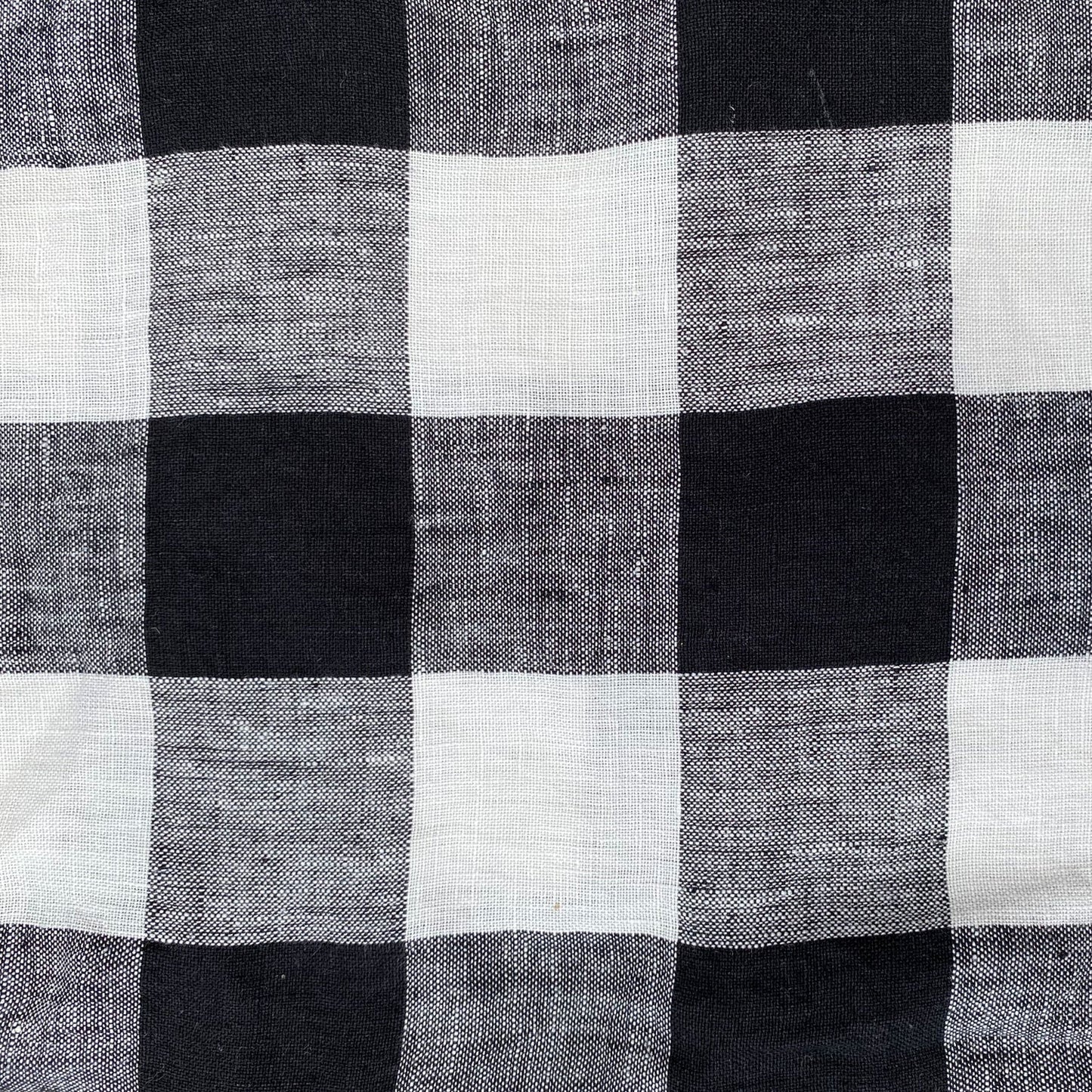 Staples Black & White Gingham Linen Napkin (Set of 4)