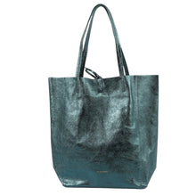 Load image into Gallery viewer, Metallic Green Tote