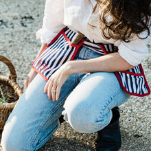 Load image into Gallery viewer, Le Sac Gardening Tool Belt (Navy Stripe)