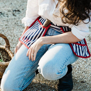 Le Sac Gardening Tool Belt (Navy Stripe)