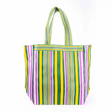 Load image into Gallery viewer, Biarritz Yellow &amp; Green Beach Bag