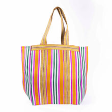 Load image into Gallery viewer, Ajaccio Fuchsia Green Beach Bag