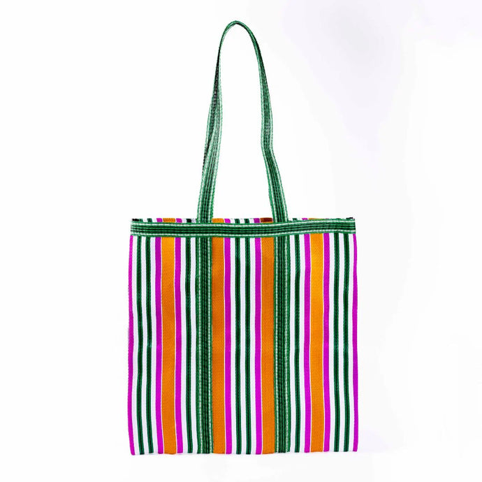 Ajaccio Fuchsia Green Tote