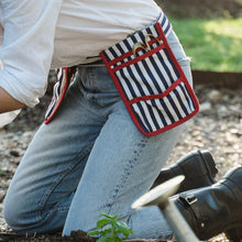 Load image into Gallery viewer, Le Sac Gardening Tool Belt (Navy Stripe)