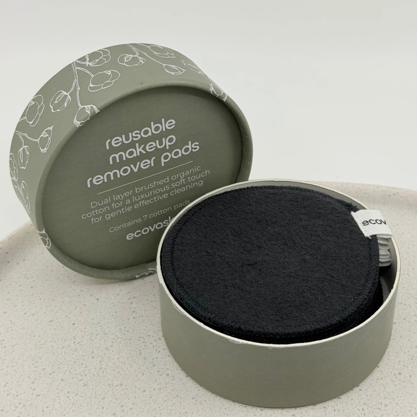 Reusable Makeup Remover Pads 7pc - Dark Grey