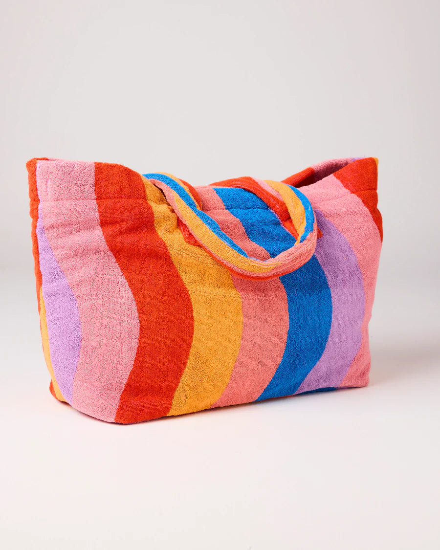 Surfs Up Terry Oversized Beach Bag