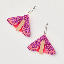 Load image into Gallery viewer, Moth Earrings Neon
