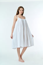 Load image into Gallery viewer, Arabella White Hail Spot Slip Nightie