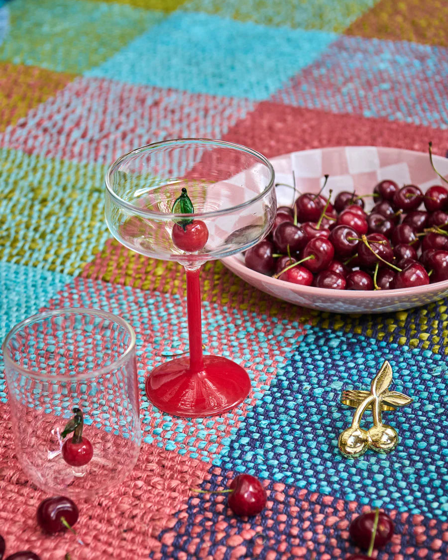Cherry Pie Brass Napkin Rings