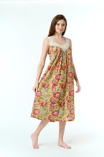 Load image into Gallery viewer, Arabella Mustard Floral Lace V-Neck Nightie