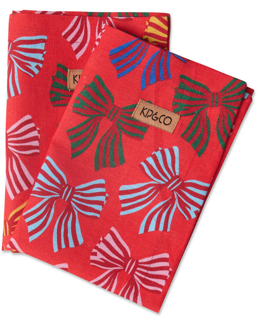 Festive Bow Napkin Set