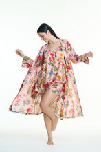 Load image into Gallery viewer, Arabella Dressing Gown Pink Florals