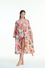 Load image into Gallery viewer, Arabella Dressing Gown Pink Florals