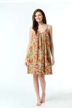 Load image into Gallery viewer, Arabella Mustard Florals Short Nightie