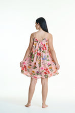 Load image into Gallery viewer, Arabella Pink Florals Short Nightie