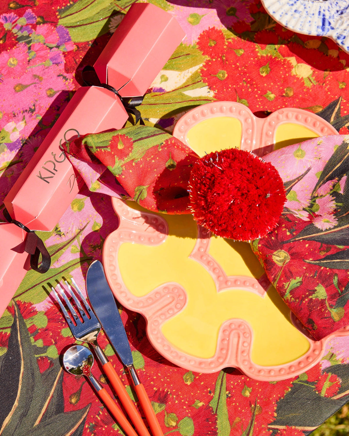 Merry Pom Pom Napkin Rings