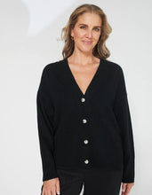Load image into Gallery viewer, Logo Cardigan Black