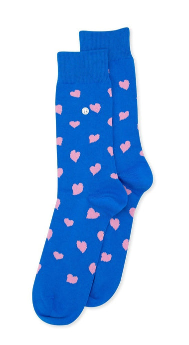 Blue Heart Socks