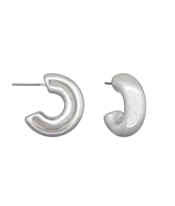 Silver Brielle Hoops