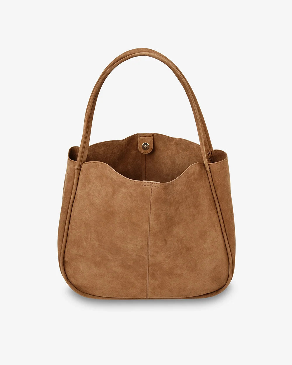 Capri Tote - Tan Microsuede