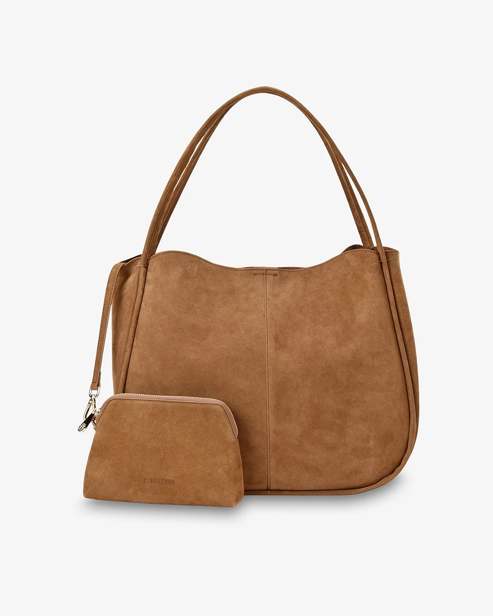 Capri Tote - Tan Microsuede