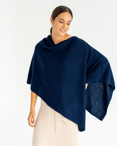 Cashmere Caplet Navy