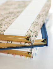 Load image into Gallery viewer, 2025 Desktop Linen Bound Planner - WhiteBlossoms