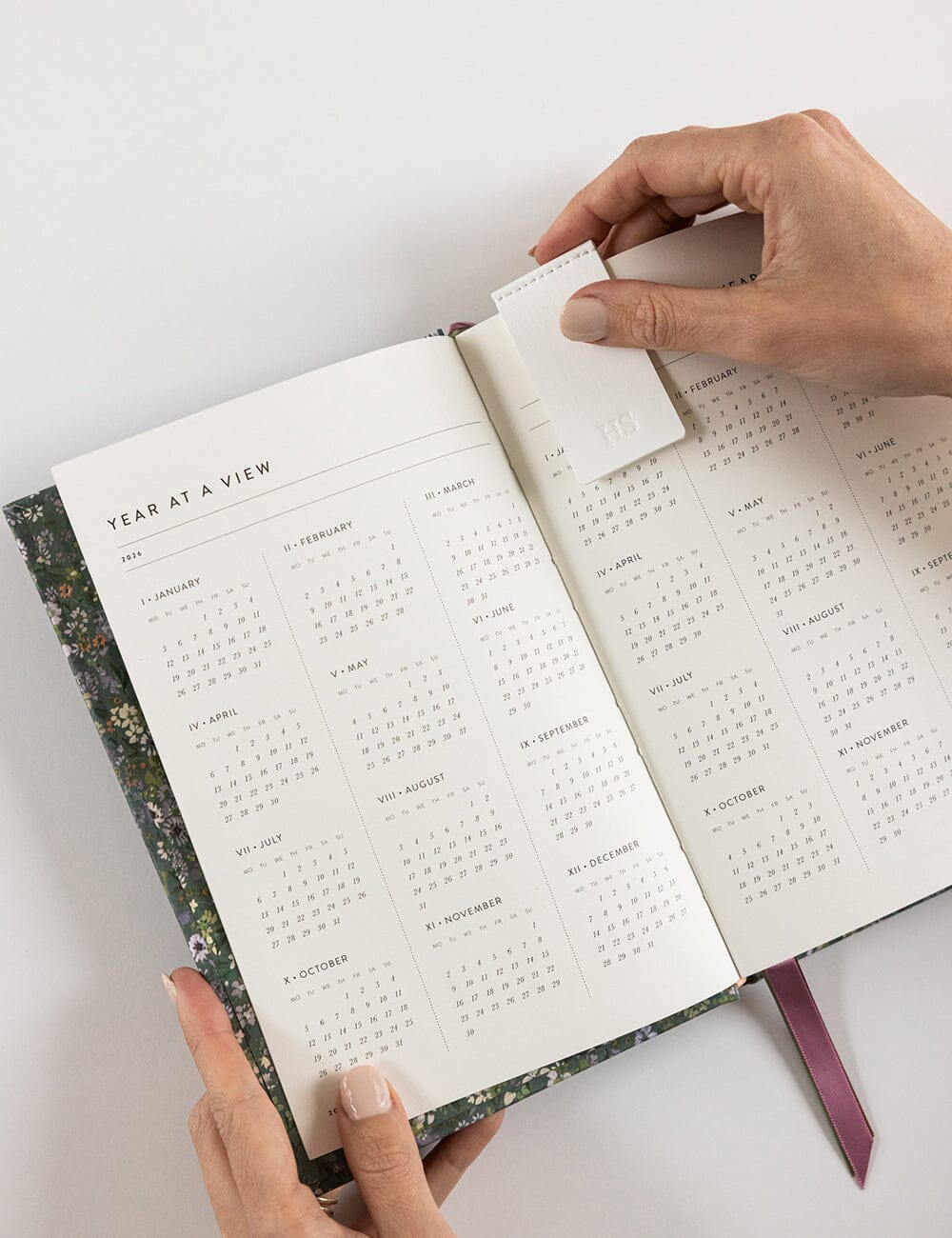 2026 Petite Linen Bound Planner Summer Perennials