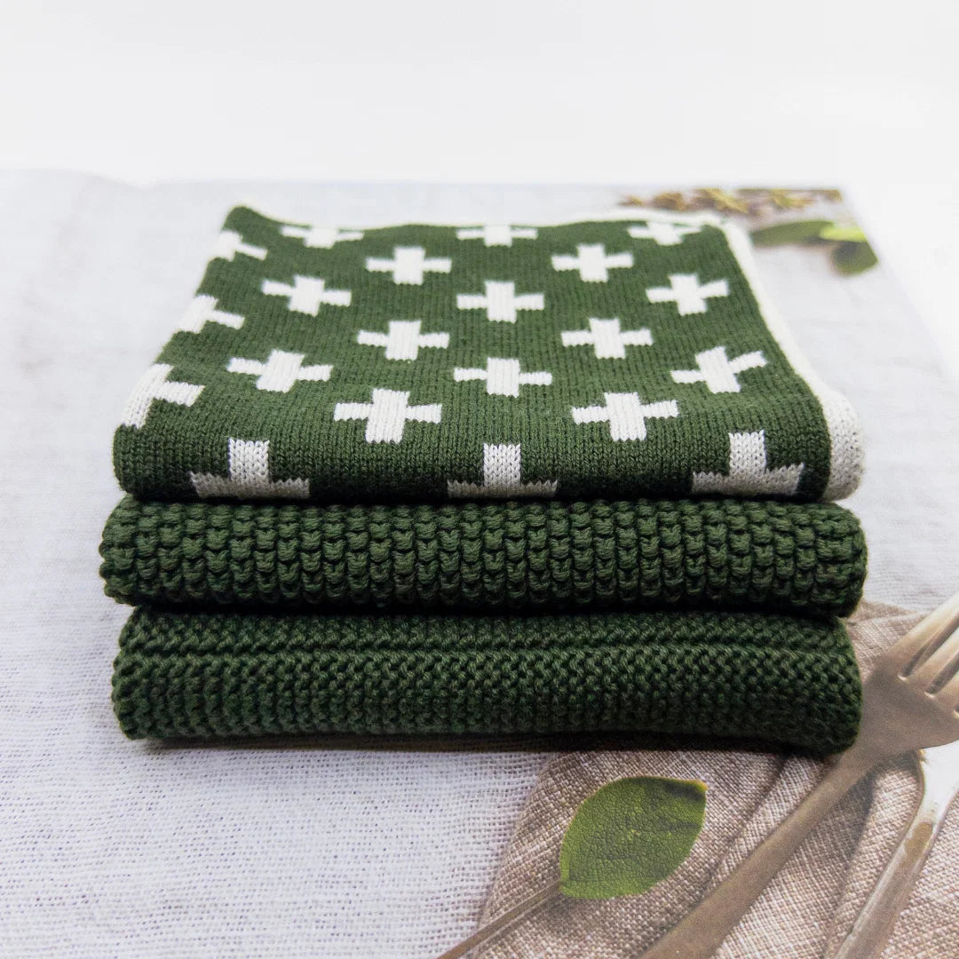Dishcloth 3pk Variety Forest