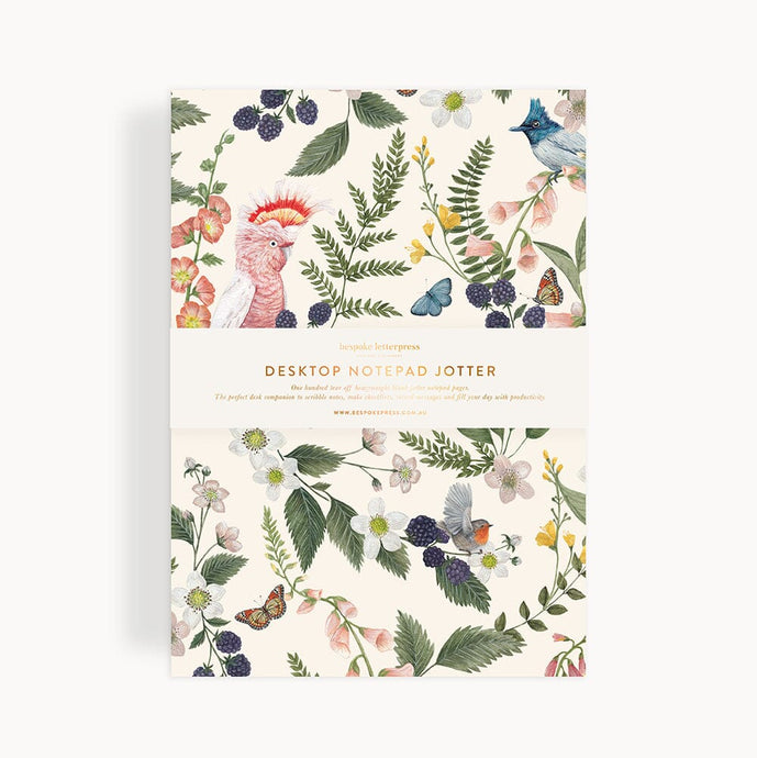 Pink Cockatoo Notepad Jotter