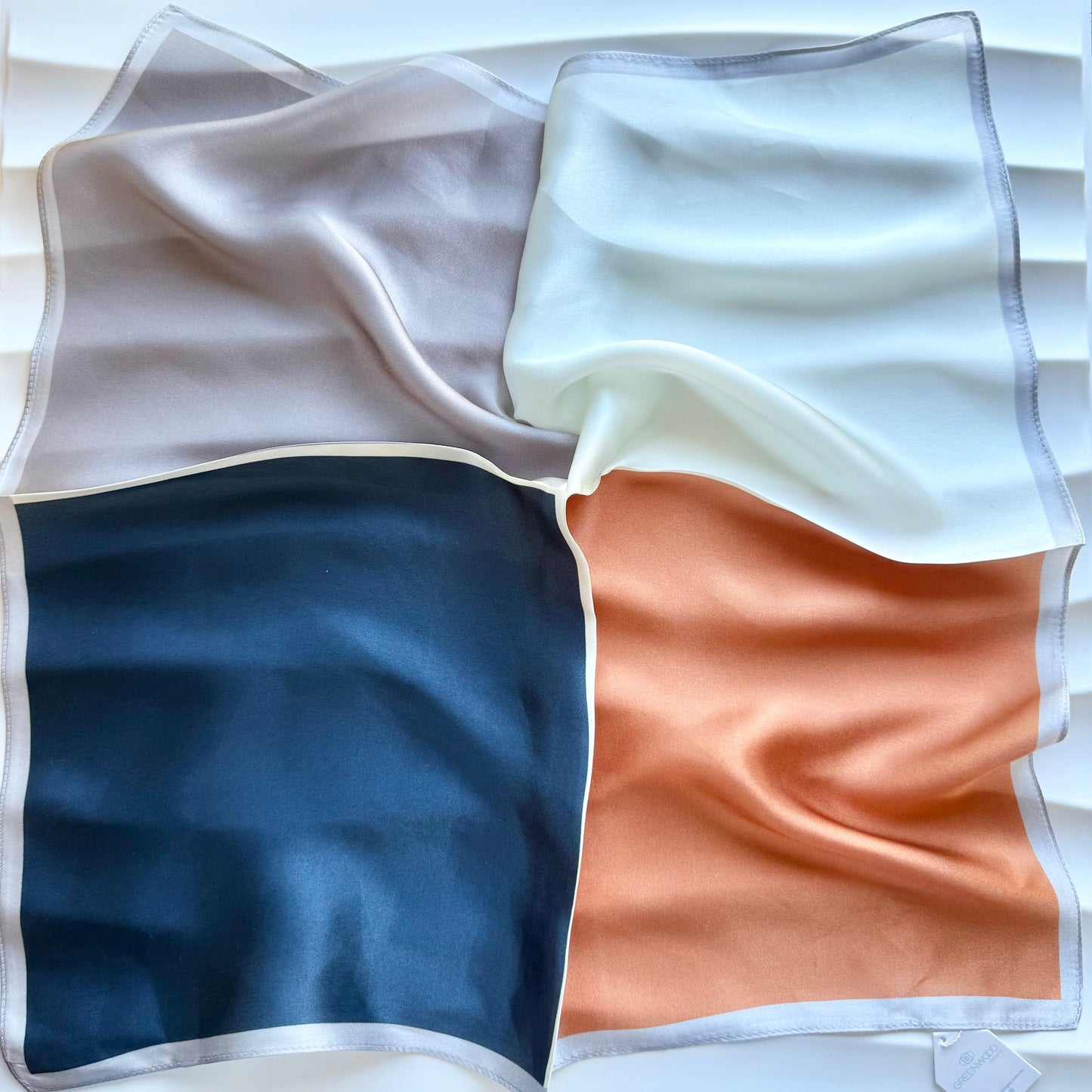 Silk Neck Scarf: SQUARE BLOCK